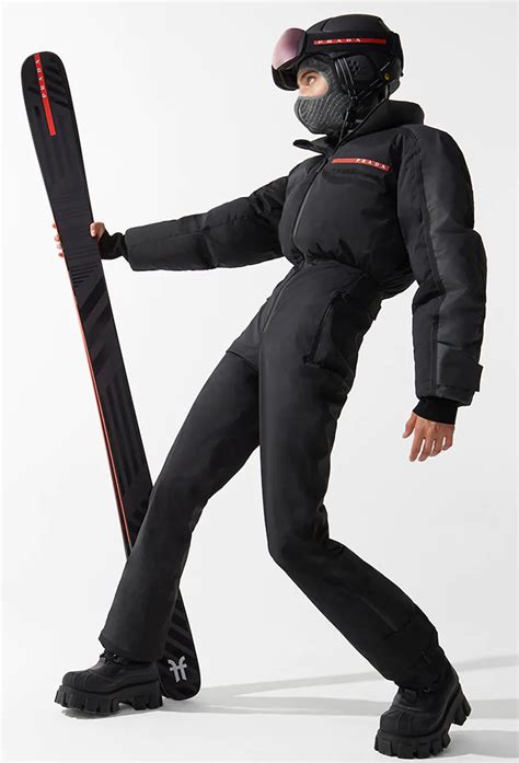 onesie prada ski suit.